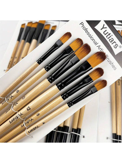Set Of 32 Painting Brushes, Artist Series Nylon Bristles