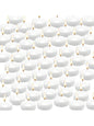 2-Inch (50) White Floating Candle Set, 4.5 Hours Burning Time