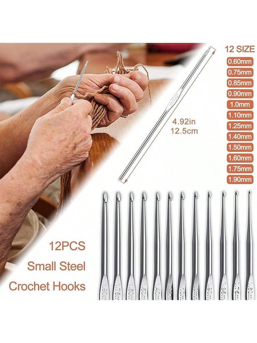 Crochet Hooks Kit With, 85-Piece, Ergonomic Crochet Needles Weave Yarn Kits Hand Knitting Art Tools Beginners And Experienced Crochet Lovers
