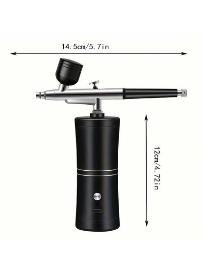 Airbrush Kit with Compressor, 48PSI High Pressure Non-Clogging Air Brush Set