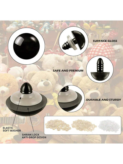 856PCS Safety Eyes and Noses for Amigurumi, Stuffed Crochet Eyes with Washers