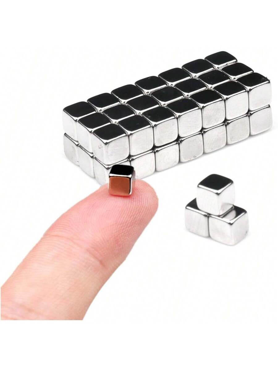 45 Pack Small Square Cube Magnets, Fun Magnets Tiny Magnets for Crafts
