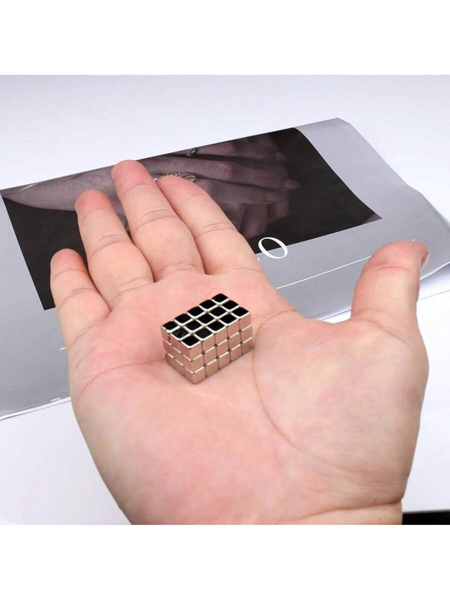 45 Pack Small Square Cube Magnets, Fun Magnets Tiny Magnets for Crafts