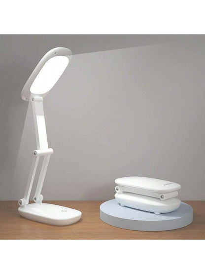 LED Desk Lamp, Battery Operated Rechargeable Foldable Portable Light