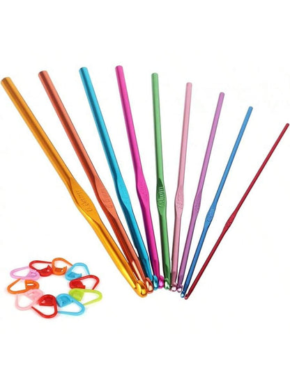 23-PCS Tunisian Crochet Hooks Set with Metal and Carbonized Afghan Needles