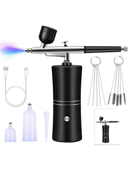 Airbrush Kit with Compressor, 48PSI High Pressure Non-Clogging Air Brush Set