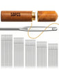 50 PCS Large Eye Embroidery Needles, 5 Sizes Stainless Steel Yarn Knitting Needles