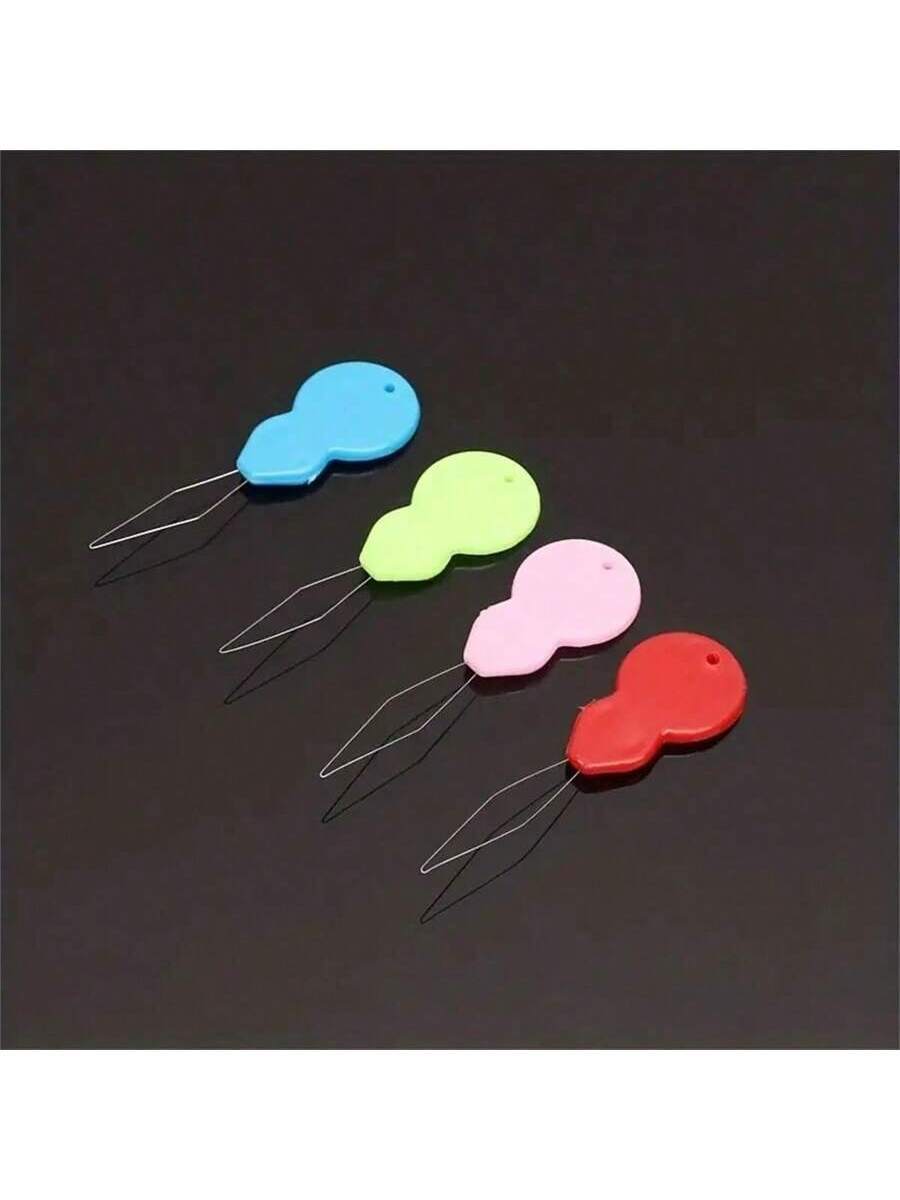 5pcs Plastic Needle Threaders, Hand/Machine Sewing Tool, Needle Threader Hand Machine Sewing Tool For Sewing Crafting, Knitting Craft, Quilting, DIY Art, Color Random-Halloween,Christmas,Fall,Winter, Supplies,