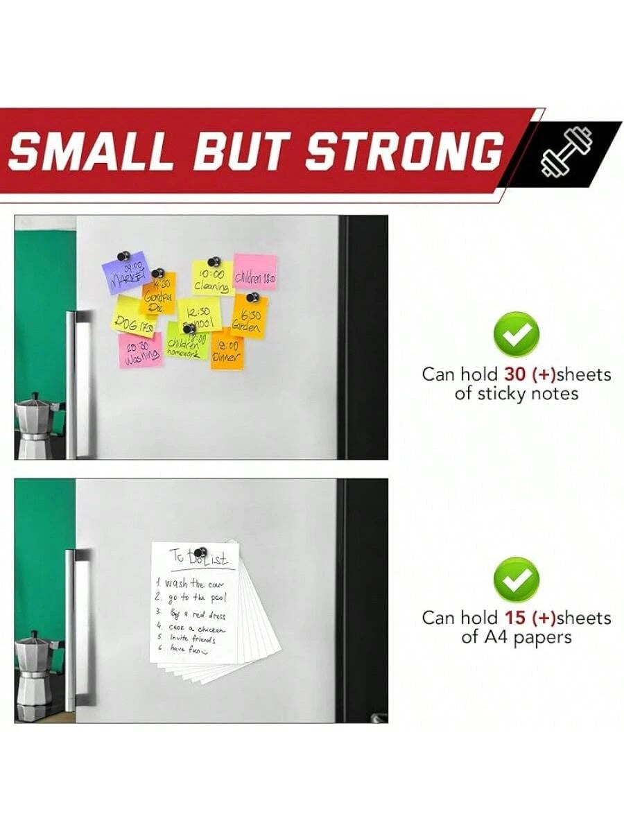 Fridge Magnets Whiteboard 15 Pcs, Refrigerator Magnets Strong Magnets Office Small Neodymium Magnets