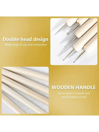 10Pcs Dotting Tools, Ball-End Art Tools for Rock Painting and Pottery