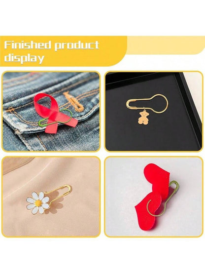 300 Pcs Crochet Markers, Metal Markers for Knitting and Crocheting,Markers Knitting And Crocheting, Safety Pins Fabric And Paper