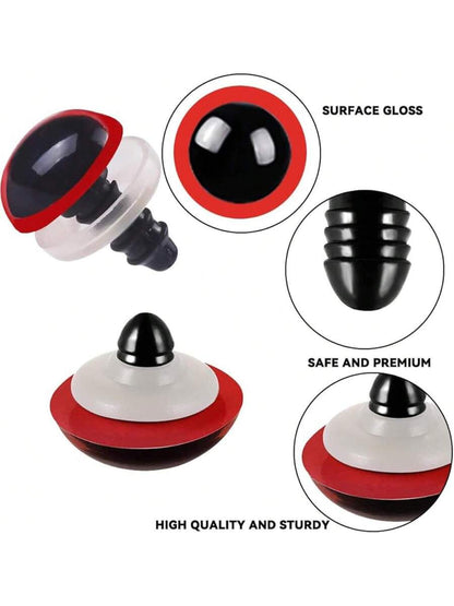 1100PCS Safety Eyes Noses for Crochet, 5-16mm Black Plastic Safety Eyes with Washers