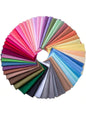 50 Pieces Multi-Colors Fabric Patchwork Mixed Squares Bundle, Sewing Quilting Craft (3.9 X 3.9 in)
