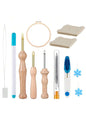 Punch Needle Tool with Embroidery Hoop, Adjustable Punch Needle Kit