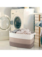 Large Hand Woven Basket Foldable, Soft and Durable Storage Organizing Box with Handle