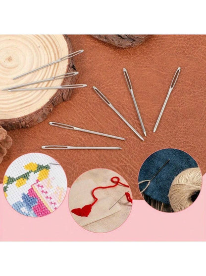 9 Pcs Knitted Needle Set, Stainless Steel Crochet Hook for Clothes Making and Scarf Knitting