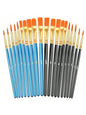 20 Pcs Paint Brushes, Acrylic Painting Brush Set Watercolor Brushes