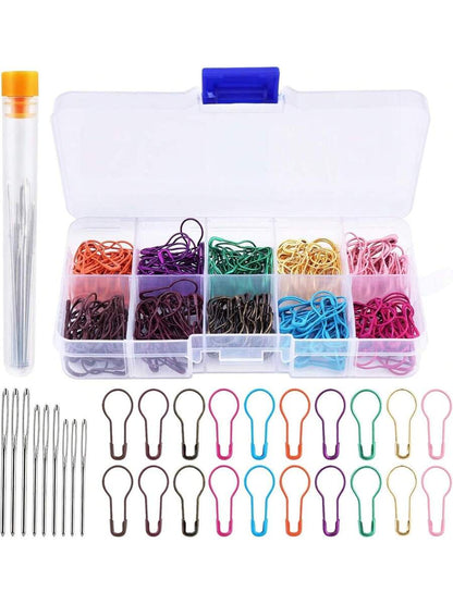300 Pcs Crochet Markers, Metal Markers for Knitting and Crocheting,Markers Knitting And Crocheting, Safety Pins Fabric And Paper