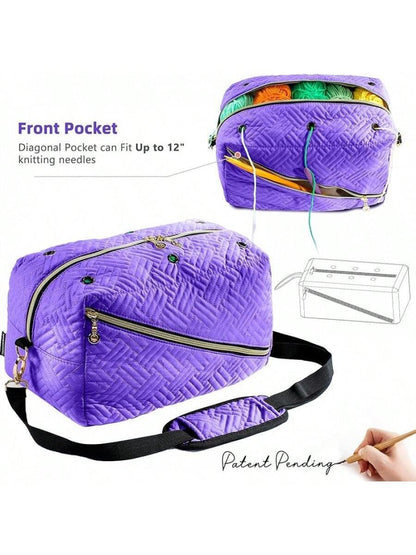 Crochet Bag Organizer, Knitting Bag Yarn Storage Organizer