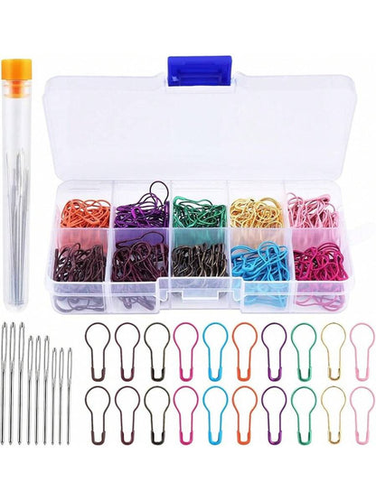 300 Pcs Crochet Markers, Metal Markers for Knitting and Crocheting,Markers Knitting And Crocheting, Safety Pins Fabric And Paper