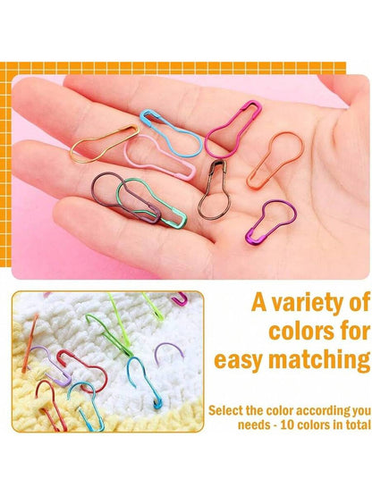 300 Pcs Crochet Markers, Metal Markers for Knitting and Crocheting,Markers Knitting And Crocheting, Safety Pins Fabric And Paper