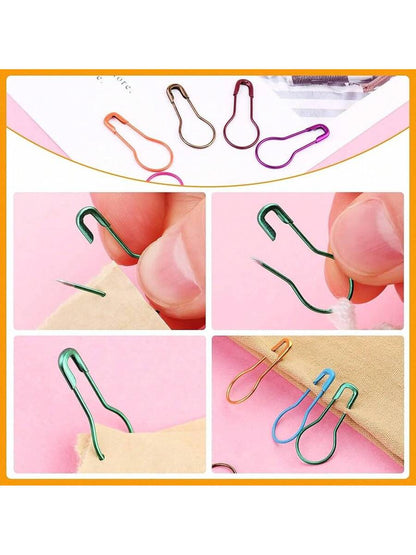 300 Pcs Crochet Markers, Metal Markers for Knitting and Crocheting,Markers Knitting And Crocheting, Safety Pins Fabric And Paper