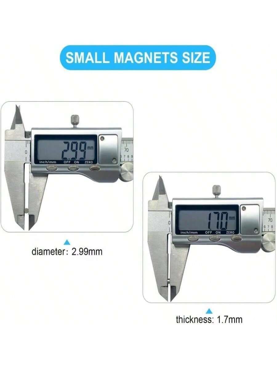 100Pcs Small Magnets, 5x2 Mm Mini Tiny Round Magnets Micro Magnets