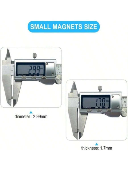 100Pcs Small Magnets, 5x2 Mm Mini Tiny Round Magnets Micro Magnets