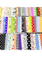 60 Pcs Pre-Cut Flower Fabric Squares, Ideal For DIY Crafts Quilting