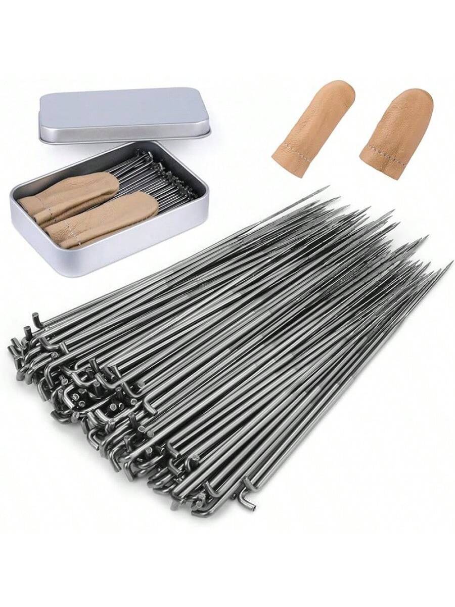 130 PCS Wool Felting Needles Kit with Metal Storage Box