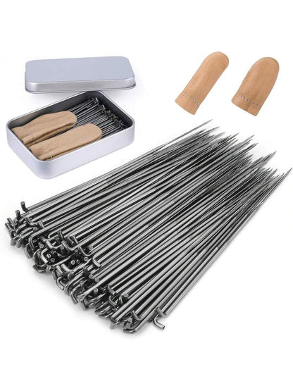 130 PCS Wool Felting Needles Kit with Metal Storage Box