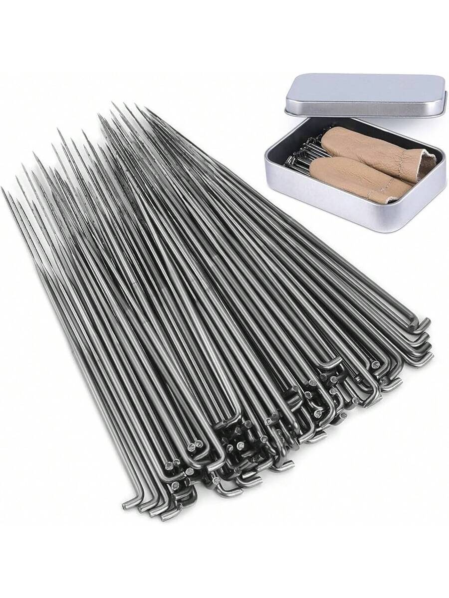 130 PCS Wool Felting Needles Kit with Metal Storage Box