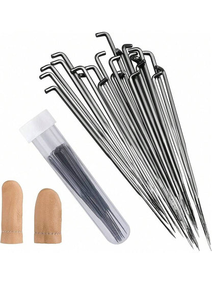 130 PCS Wool Felting Needles Kit with Metal Storage Box