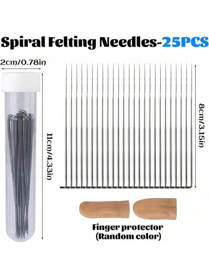 130 PCS Wool Felting Needles Kit with Metal Storage Box