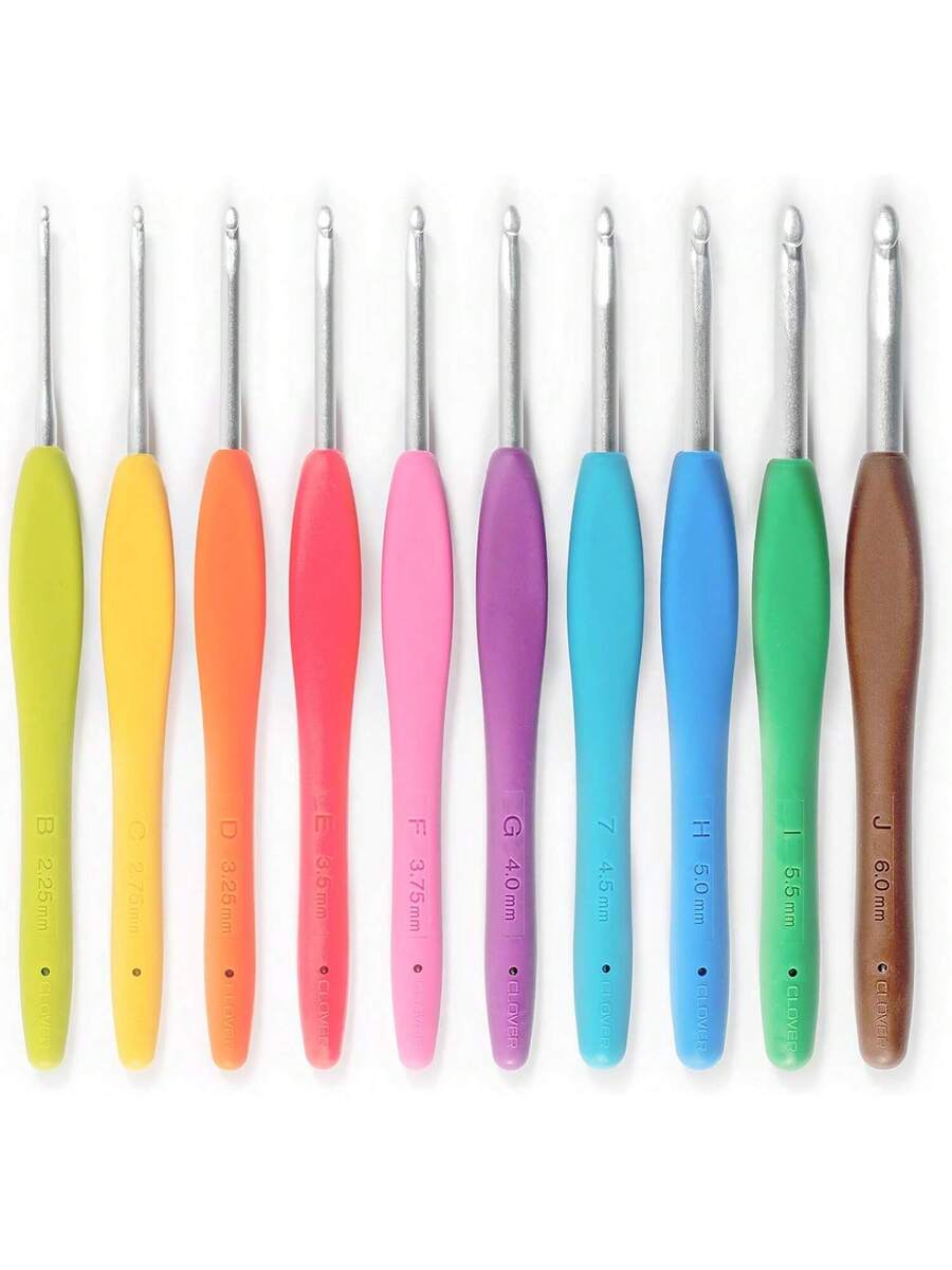 Clover 3672 Amour Crochet Hook Set (10 Sizes)