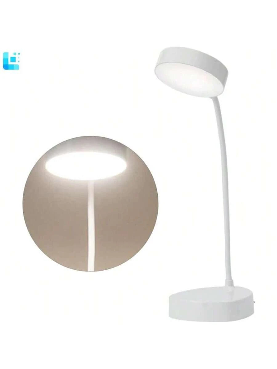 Touch Dimmable Flexible Night Lamp, USB Rechargeable Gooseneck Desk Light