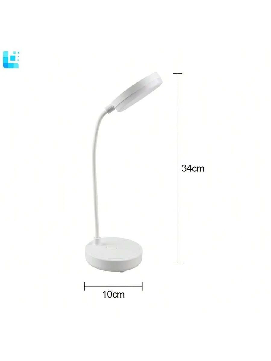 Touch Dimmable Flexible Night Lamp, USB Rechargeable Gooseneck Desk Light