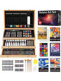 194-Piece Deluxe Art Set with Painting and Drawing Supplies in Wooden Case