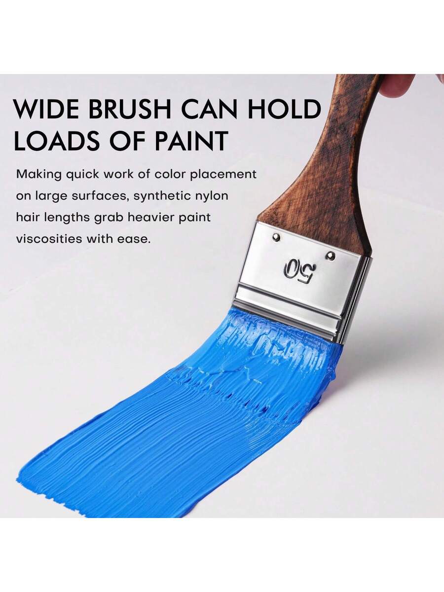 25pcs Paint Brush Set, Acrylic Paint Brushes Professional Artist Series
