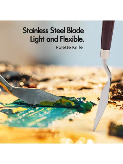 25pcs Paint Brush Set, Acrylic Paint Brushes Professional Artist Series