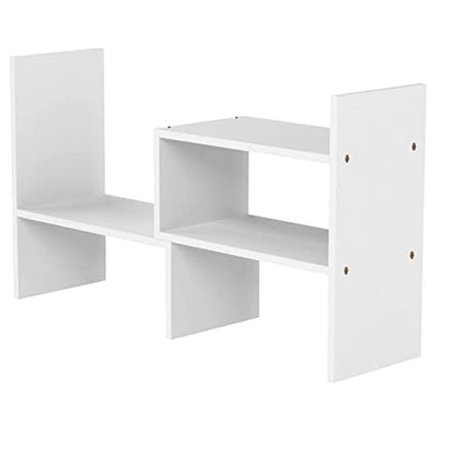 Desktop Bookshelf, Wood Adjustable Desktop Storage Organizer, Office Storage Rack, Display Shelf Rack, Desk Organizer