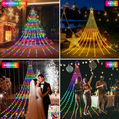 Decorative Lights String USB with 8 Different Waterfall Tree Lights