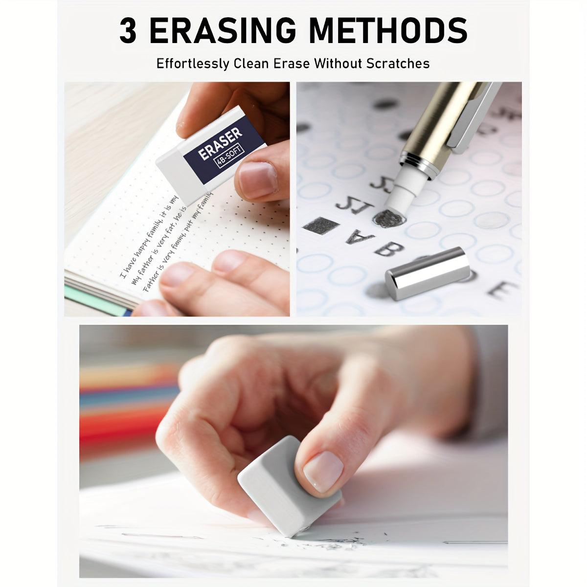 34pcs Art Mechanical Pencil Set in Case, 6 Drafting Pencil 0.5 0.7 0.9 2mm Lead Holder