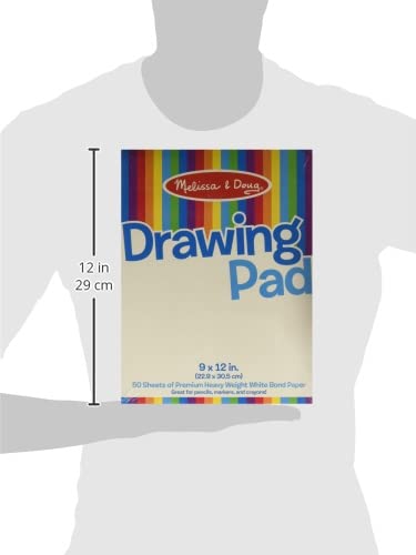 Drawing Paper Pad (9 x 12 inches) - 50 Sheets, 3-Pack - FSC Certified