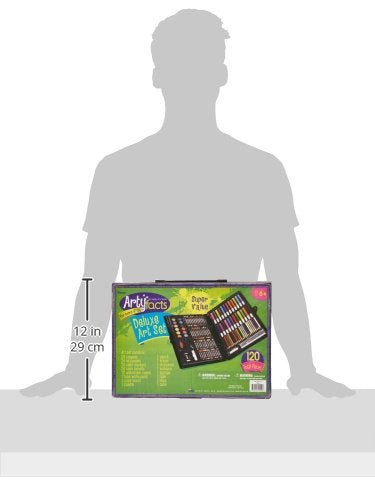 120-Piece Deluxe Art Set – Art Supplies for Drawing, Painting and More in a Plastic Case - Makes a Great Gift for Children and Adults
