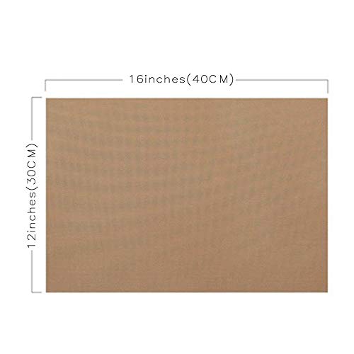 3 Pack PTFE Teflon Sheet 12 x 16" and 3 Rolls 10mm X 33m Heat Resistant Sublimation Thermal Tape for Heat Press Transfer,Non Stick Paper Reusable Craft Mat,Protects Iron,for Machines