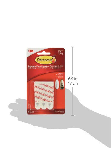 Medium Mounting Refill Strips, 18-Strip