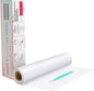 Heat Transfer Vinyl White HTV Rolls - 12" x 20ft White Iron on Vinyl for All Cutter Machine, HTV Vinyl for Shirts - Easy to Cut & Weed for Heat Transfer Design