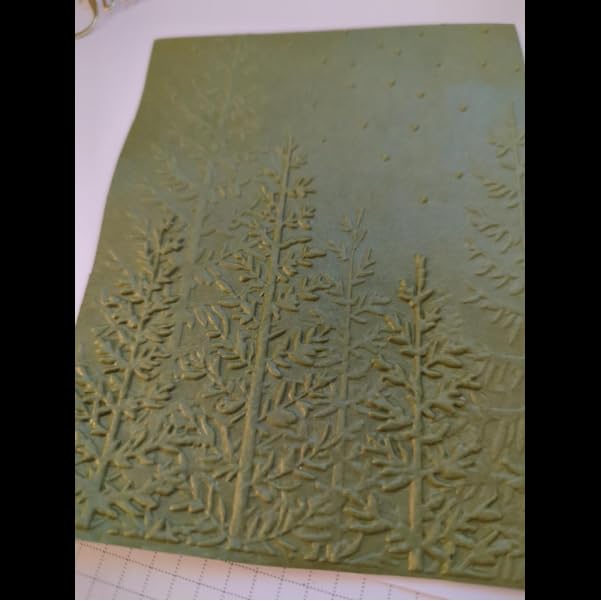 3D Tree Woodland Background Plastic Embossing Folders for Card Making Scrapbooking and Other Paper Crafts 3050933