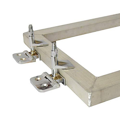 2 Pcs of Silk Screen Printing Hinge Clamps for Frame Machine,for Fixing Mesh,DIY Tool,4 Screws Included